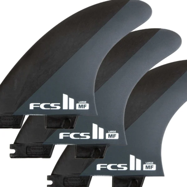 Quilhas Fcs II Thruster Mf Mick Fanning Tri Large Neo Carbon