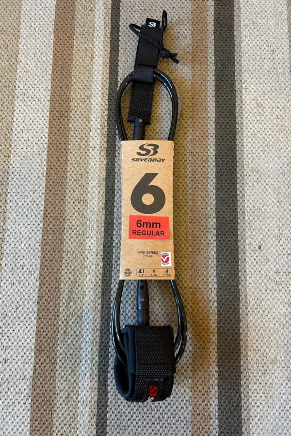 Leash Surf Pro Regular 6' 6mm Silverbay - Preto